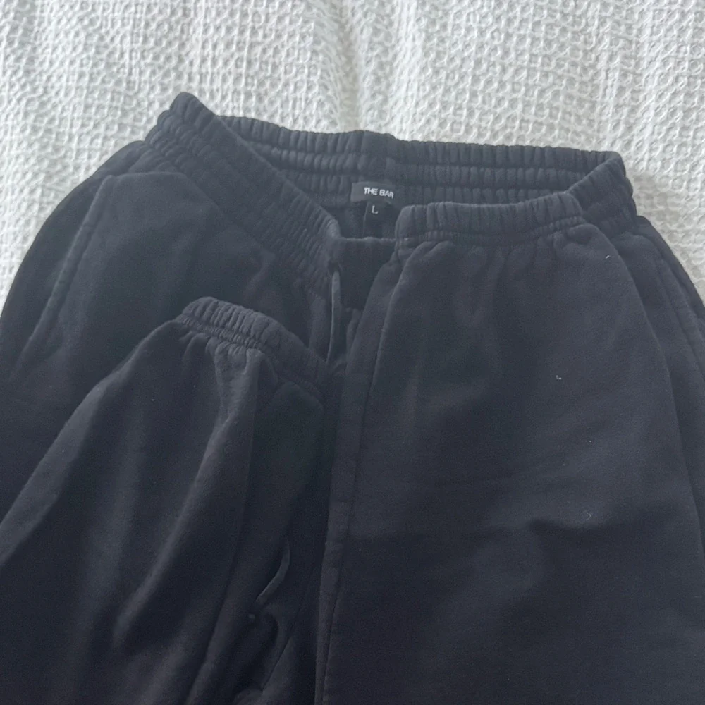 The Bar Black Drawstring Cinched Sweatpant - Picture 2 of 2